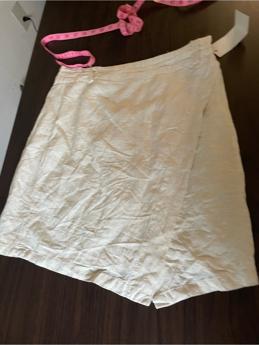 Just Living Cream Mini Skirt